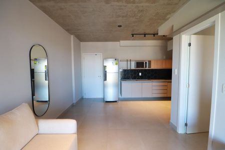 Sala/cozinha de apartamento para alugar com 1 quarto, 44m² em Jardim Antartica, Ribeirão Preto