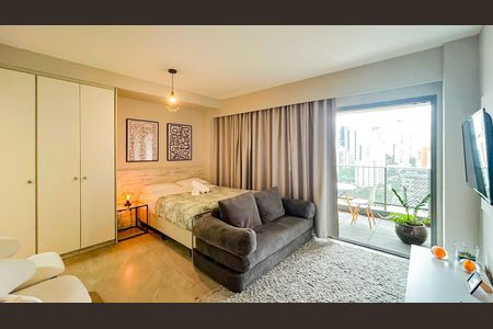 Sala - Quarto de kitnet/studio para alugar com 1 quarto, 41m² em Cidade Monções, São Paulo