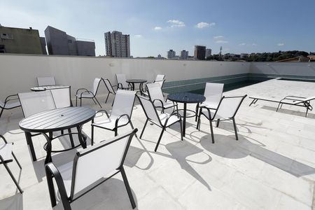Área comum - Piscina de apartamento à venda com 2 quartos, 54m² em Vila Pires, Santo André