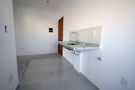 Cozinha de apartamento à venda com 2 quartos, 54m² em Vila Pires, Santo André