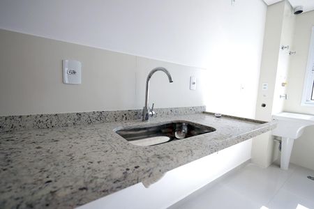 Cozinha de apartamento à venda com 2 quartos, 54m² em Vila Pires, Santo André
