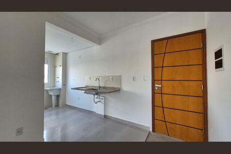 Cozinha de apartamento à venda com 2 quartos, 54m² em Vila Pires, Santo André
