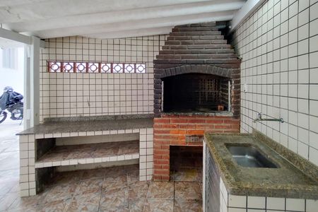 Área comum - Churrasqueira de apartamento para alugar com 1 quarto, 52m² em Guilhermina, Praia Grande