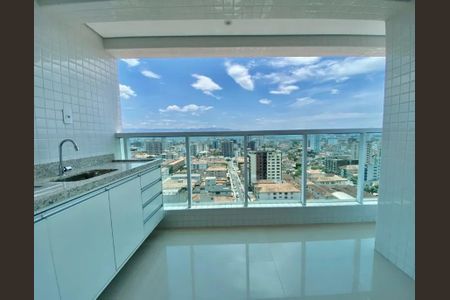 Varanda da Sala/cozinha de apartamento para alugar com 2 quartos, 68m² em Embaré, Santos