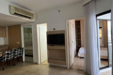 Sala de apartamento para alugar com 1 quarto, 60m² em Boqueirão, Santos