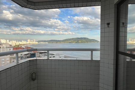 Varanda do Quarto de apartamento para alugar com 1 quarto, 60m² em Boqueirão, Santos