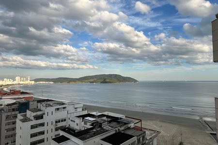 Varanda do Quarto de apartamento para alugar com 1 quarto, 60m² em Boqueirão, Santos