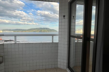 Varanda do Quarto de apartamento para alugar com 1 quarto, 60m² em Boqueirão, Santos