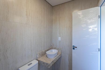 Banheiro da suíte  de casa à venda com 3 quartos, 174m² em Planalto, Belo Horizonte