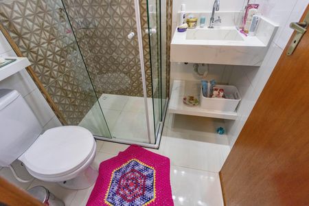 Banheiro da suíte  de casa à venda com 3 quartos, 90m² em Piraporinha, Diadema