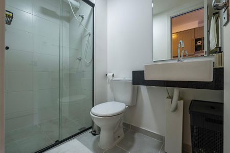 Studio para alugar com 24m², 1 quarto e sem vaga Studio para alugar com 24m², 1 quarto e sem vagaBanheiro
