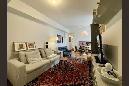 Sala  de apartamento à venda com 2 quartos, 77m² em Vila da Serra, Nova Lima