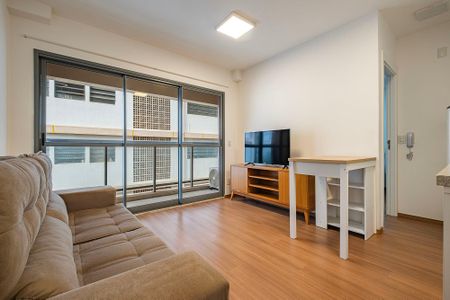 Sala/Cozinha de apartamento para alugar com 1 quarto, 31m² em Jardim Paulista, São Paulo