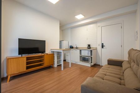 Sala/Cozinha de apartamento para alugar com 1 quarto, 31m² em Jardim Paulista, São Paulo