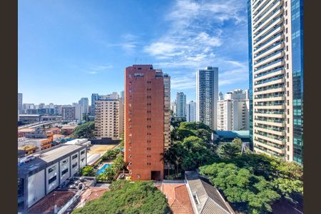 Vista Sala de apartamento para alugar com 3 quartos, 81m² em Brooklin, São Paulo