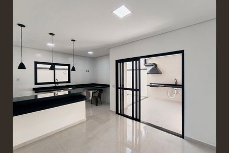 Sala de Jantar e Cozinha de casa de condomínio à venda com 3 quartos, 152m² em Corrupira, Jundiaí