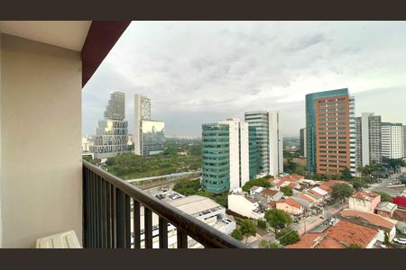Varanda de kitnet/studio para alugar com 1 quarto, 26m² em Pinheiros, São Paulo