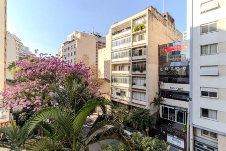 Vista da Varanda da sala de apartamento à venda com 2 quartos, 55m² em Vila Buarque, São Paulo