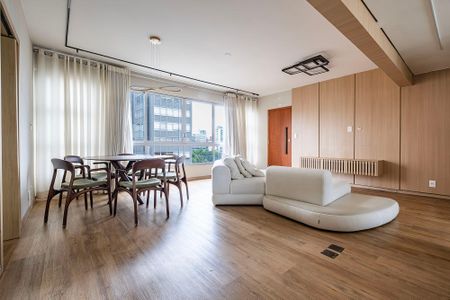 Sala/Cozinha de apartamento para alugar com 2 quartos, 90m² em Jardim Paulistano, São Paulo