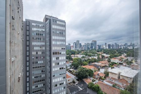 Sala/Cozinha - Vista de apartamento para alugar com 2 quartos, 90m² em Jardim Paulistano, São Paulo