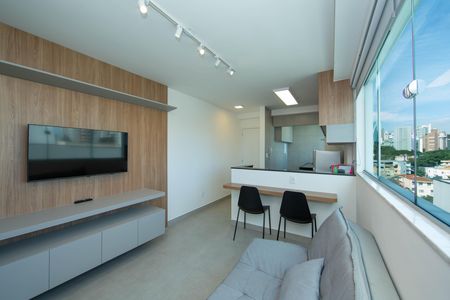 SALA de apartamento para alugar com 1 quarto, 44m² em Barro Preto, Belo Horizonte