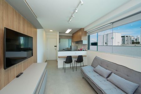 SALA de apartamento para alugar com 1 quarto, 44m² em Barro Preto, Belo Horizonte
