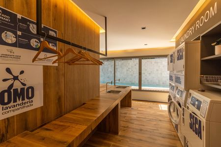 Studio à venda com 24m², 1 quarto e sem vaga Studio à venda com 24m², 1 quarto e sem vagaÁrea comum - Lavanderia