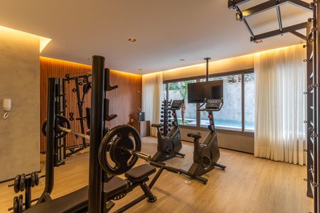 Studio à venda com 24m², 1 quarto e sem vaga Studio à venda com 24m², 1 quarto e sem vagaÁrea comum - Academia