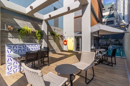 Área comum - Piscina de kitnet/studio à venda com 1 quarto, 24m² em Vila Madalena, São Paulo