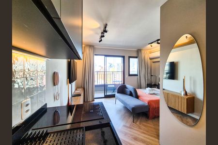 Studio à venda com 27m², 1 quarto e sem vaga Studio à venda com 27m², 1 quarto e sem vagaSala/Quarto