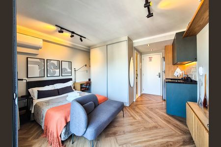 Studio à venda com 27m², 1 quarto e sem vaga Studio à venda com 27m², 1 quarto e sem vagaSala/Quarto
