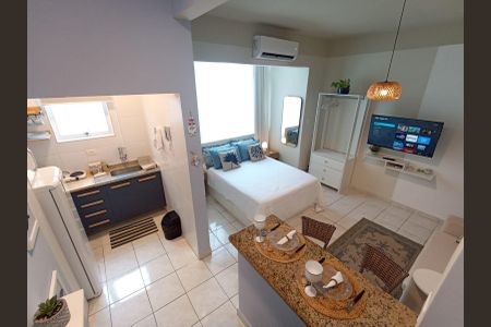 Sala / Quarto de apartamento para alugar com 1 quarto, 45m² em Aparecida, Santos