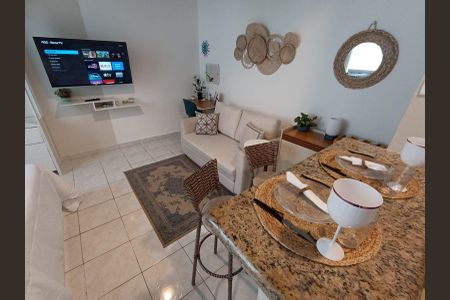 Sala / Quarto de apartamento para alugar com 1 quarto, 45m² em Aparecida, Santos