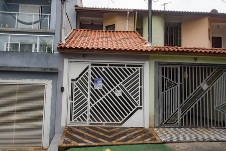 Fachada + placa  de casa à venda com 3 quartos, 90m² em Vila Santa Luzia, São Bernardo do Campo