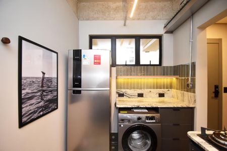 cozinha de apartamento à venda com 1 quarto, 79m² em Cerqueira César, São Paulo