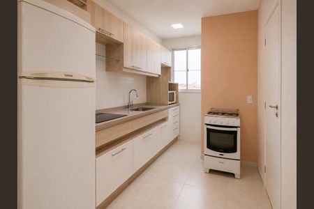 Cozinha de apartamento para alugar com 2 quartos, 40m² em Santa Fe, Gravataí