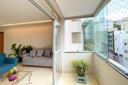 Varanda da Sala de apartamento à venda com 3 quartos, 109m² em Novo São Lucas, Belo Horizonte