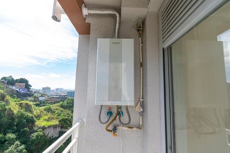 Varanda da Sala - Aquecedor de apartamento para alugar com 2 quartos, 40m² em Bonsucesso, Rio de Janeiro