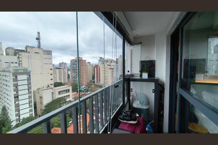 Studio para alugar com 28m², 1 quarto e sem vaga Studio para alugar com 28m², 1 quarto e sem vagaVaranda