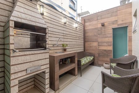 Área gourmet de apartamento à venda com 3 quartos, 129m² em São Luiz, Belo Horizonte