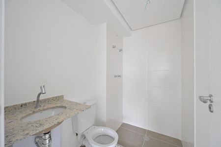 Banheiro Social de kitnet/studio à venda com 1 quarto, 24m² em Vila Clementino, São Paulo