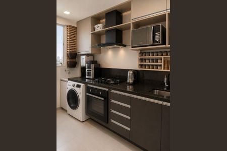 Cozinha de apartamento para alugar com 2 quartos, 60m² em São Sebastião, Porto Alegre
