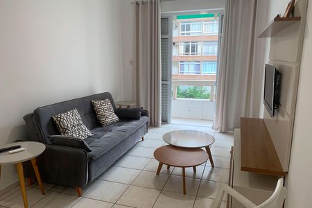 Sala de apartamento para alugar com 1 quarto, 65m² em Boqueirão, Santos