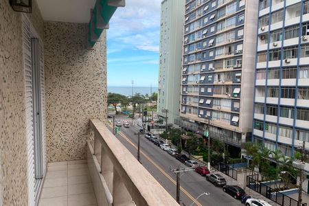 Varanda da Sala de apartamento para alugar com 1 quarto, 65m² em Boqueirão, Santos