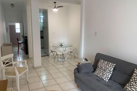 Sala de apartamento para alugar com 1 quarto, 65m² em Boqueirão, Santos