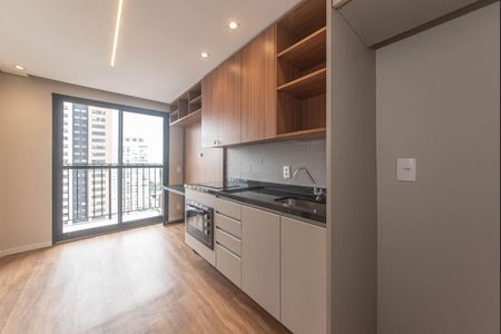 Sala/cozinha de apartamento para alugar com 1 quarto, 38m² em Campo Belo, São Paulo