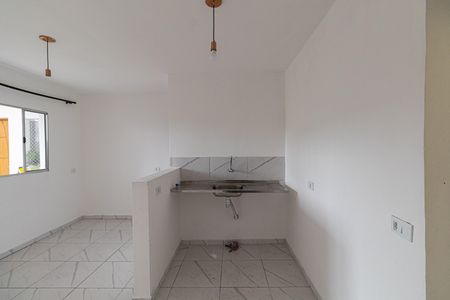 Sala e Cozinha de casa para alugar com 1 quarto, 50m² em Vila Buenos Aires, São Paulo