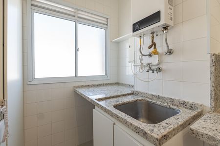 Cozinha de apartamento para alugar com 2 quartos, 39m² em Jardim Imperador (zona Sul), São Paulo