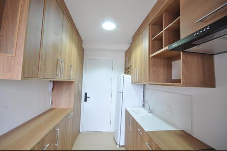 Cozinha - Armários de apartamento à venda com 1 quarto, 17m² em Vila Nilo, São Paulo