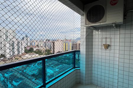 Varanda da Sala de apartamento para alugar com 3 quartos, 187m² em Embaré, Santos